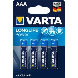 alkalická mikrotužková baterie LR03 4ks v balení - Varta