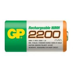 Nabíjecí baterie R20 D 2200mAh NiMh velké mono - GP