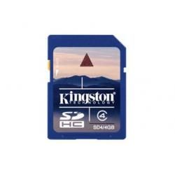 paměťová karta Kingston SDHC 4GB blistr Class 4