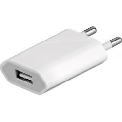Powery USB nabíječka, síťová nabíječka s USB Slim 1A pro Smartphones, tablets, Powerbank, MP3-Player