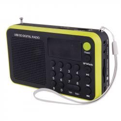 USB rádio EMGO 1505W, žlutá