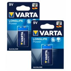 Varta 2 Batterien 6LF22, PP3, 6LR61, 9V-Blockbatterie 2x 1ks balení