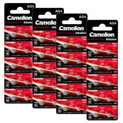 Levně Camelion 40x knoflíkový článek LR66 / AG4 / G4 / LR626 / 177 / SR626W / GP77A / 377