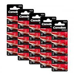 Levně Camelion 50x knoflíkový článek LR66 / AG4 / G4 / LR626 / 177 / SR626W / GP77A / 377