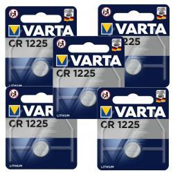 Varta 5x litiový knoflíkový článek, baterie CR1225 5x 1ks balení