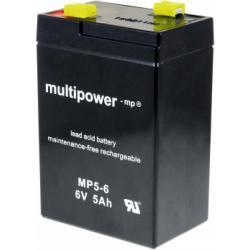 Powery MP5-6 kompatibilní s FIAMM FG10451 - 5Ah Lead-Acid 6V - neoriginální