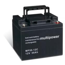 Powery MP50-12C cyklický provoz - 50Ah Lead-Acid 12V - neoriginální