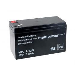 Powery MP7,2-12B VdS kompatibilní s Panasonic LC-R127R2PG1 - 7,2Ah Lead-Acid 12V - neoriginální