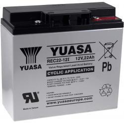 akumulátor pro nouzové osvětlení poplašné systémy 12V 22Ah hluboký cyklus - YUASA originál