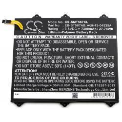 akumulátor pro Samsung Galaxy Tab E 9.6 XLTE / SM-T560NU / Typ EB-BT567ABA