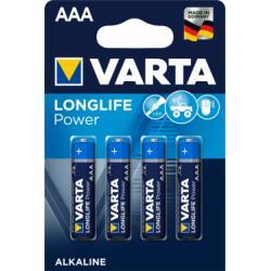 alkalická mikrotužková baterie AAA 4ks v balení - Varta