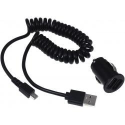 Powery Autonabíječka 12-24V 2 x USB vč. kabelu pro Sony Xperia Z / Z2 / Z3 / XZ