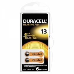 baterie do naslouchadel AC13 6ks v balení - Duracell
