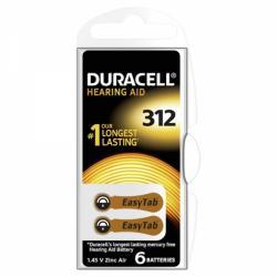 baterie do naslouchadel R312ZA 6ks v balení - Duracell