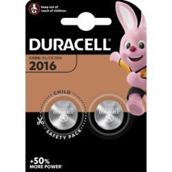 knoflíková baterie DL2016 2ks v balení - Duracell