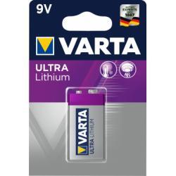 Varta - 10let životnost Lithiová baterie PP3 1ks v balení - 1200mAh Lithium 9V - originální