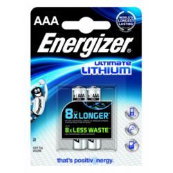 lithiová mikrotužková baterie AAA 2ks v balení - Energizer lithium