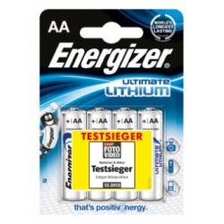 Energizer ultimate Lithiová tužková baterie EN91 4ks v balení -