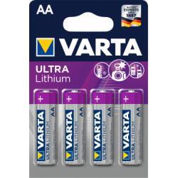 lithiová tužková baterie LR6 4ks v balení - Varta Professional