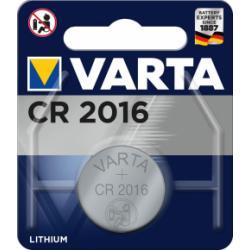 litiový knoflíkový článek, baterie Varta CR 2016, IEC CR2016, nahrazuje také DL2016, 3V 1ks balení o