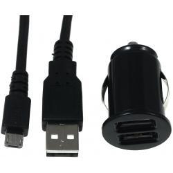 Powery Mini autonabíječka vč. 2.0 High-Speed USB Kabel s Micro USB
