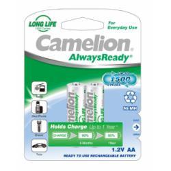 Nabíjecí AA tužkové baterie HR6 AlwaysReady 2ks v balení 800mAh - Camelion originál