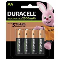 Duracell Nabíjecí baterie HR6DX1500 4ks v balení - Ultra 2500mAh NiMH 1,2V - originální