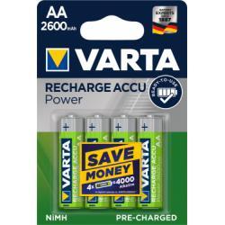 Varta Nabíjecí baterie V56766 Power Mignon AA 4ks v balení 2600mAh - NiMH 1,2V - originální