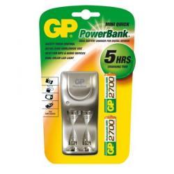 nabíječka GP Mini Quick + 2ks GP 2700mAh NiMh