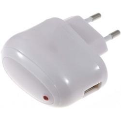 Powery nabíječka s USB výstupem 1A 5V bílá