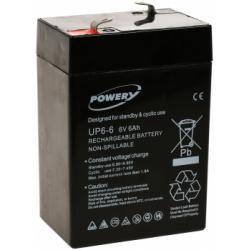Powery náhradní akumulátor pro výtahy, UPS Anlagen 6V 6Ah (nahrazuje také 4Ah, 4,5Ah) originál