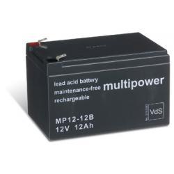 Powery (multipower) MP12-12B Vds nahrazuje Panasonic LC-RA1212PG1 12Ah Lead-Acid 12V - neoriginální