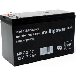 Powery (multipower) MP7,2-12 Vds nahrazuje Panasonic LC-R127R2PG 7,2Ah Lead-Acid 12V - neoriginální