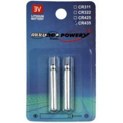 Stiftbatterie, baterie CR435 pro Elektroposen, Anglerposen, Bissanzeiger Lithium 2ks balení
