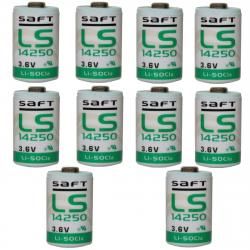 10x Lithium baterie Saft LS14250 1/2AA 3,6Volt originál