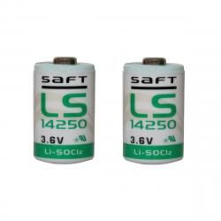 2x Lithium baterie Saft LS14250 1/2AA 3,6Volt originál