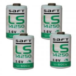 4x Lithium baterie Saft LS14250 1/2AA 3,6Volt originál