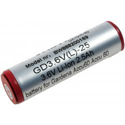 akumulátor pro Gardena nůžky na trávu 8800 / Typ Accu60 Li-Ion