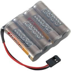 Akupack přijímače NiMH Conrad Energy AA, 4,8 V, 2300 mAh, Side by Side, Futaba