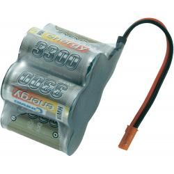 Akupack přijímače NiMH Conrad Energy Sub-C, 6 V, 3300 mAh, Hump, BEC