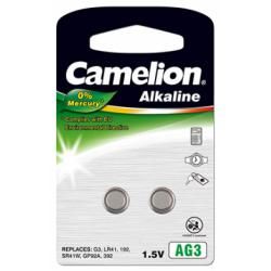 alkalická knoflíková baterie 3GA 2ks v balení - Camelion