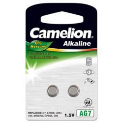 alkalická knoflíková baterie AG7 2ks v balení - Camelion