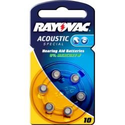 baterie do naslouchadel 10AE 6ks v balení - Rayovac Acoustic Special