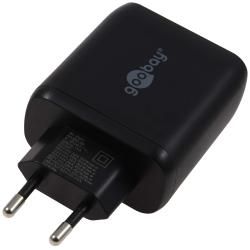 goobay 2-Port USB rychlonabíječka USB PD/QC Adapter 45 W černá originál__2