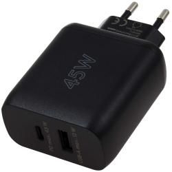 goobay 2-Port USB rychlonabíječka USB PD/QC Adapter 45 W černá originál