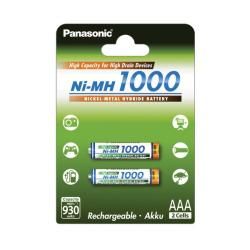 Nabíjecí mikrotužková baterie AAA HR03 930mAh 2ks v balení - Panasonic originál