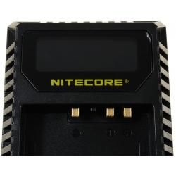 nabíječka Nitecore FX1 pro Fuji Camera aku Dual Slot USB s LCD-Display originál__2