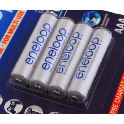 Panasonic eneloop Ready-to-Use AAA Micro aku, wiederaufladbare baterie 800mAh NiMH 4ks balení origin__2