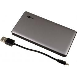 Powerbanka 10.0Ah s Micro USB & USB C vč. Micro-USB kabel, šedá originál - Goobay Quickcharge__1