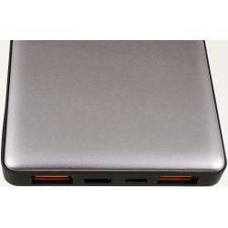 Powerbanka 10.0Ah s Micro USB & USB C vč. Micro-USB kabel, šedá originál - Goobay Quickcharge__2